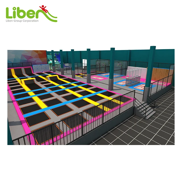 Профессиональный Недорогой большой батут для использования в помещении