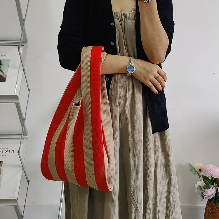 Fashion ladies crochet handbags knitted handbags women hand bag ladies shopping bags tote bags