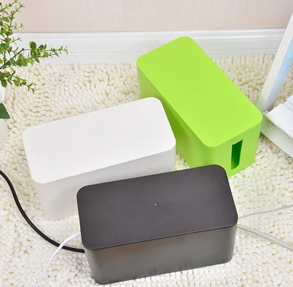 High face value plastic  cable management box with three sizes for hoom and office