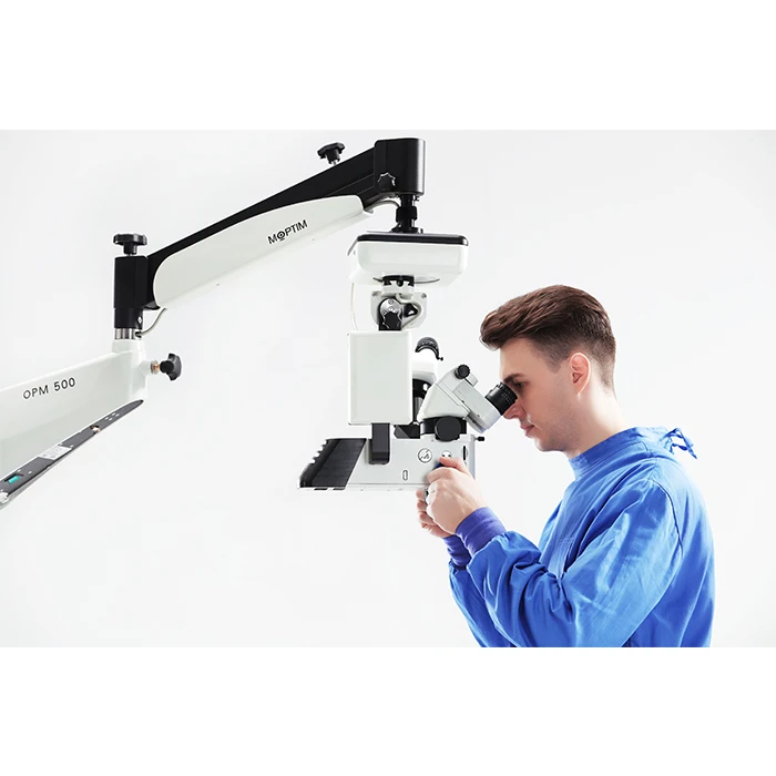 OPM500 ophthalmic Operating Microscope with zoom for two men with CCD