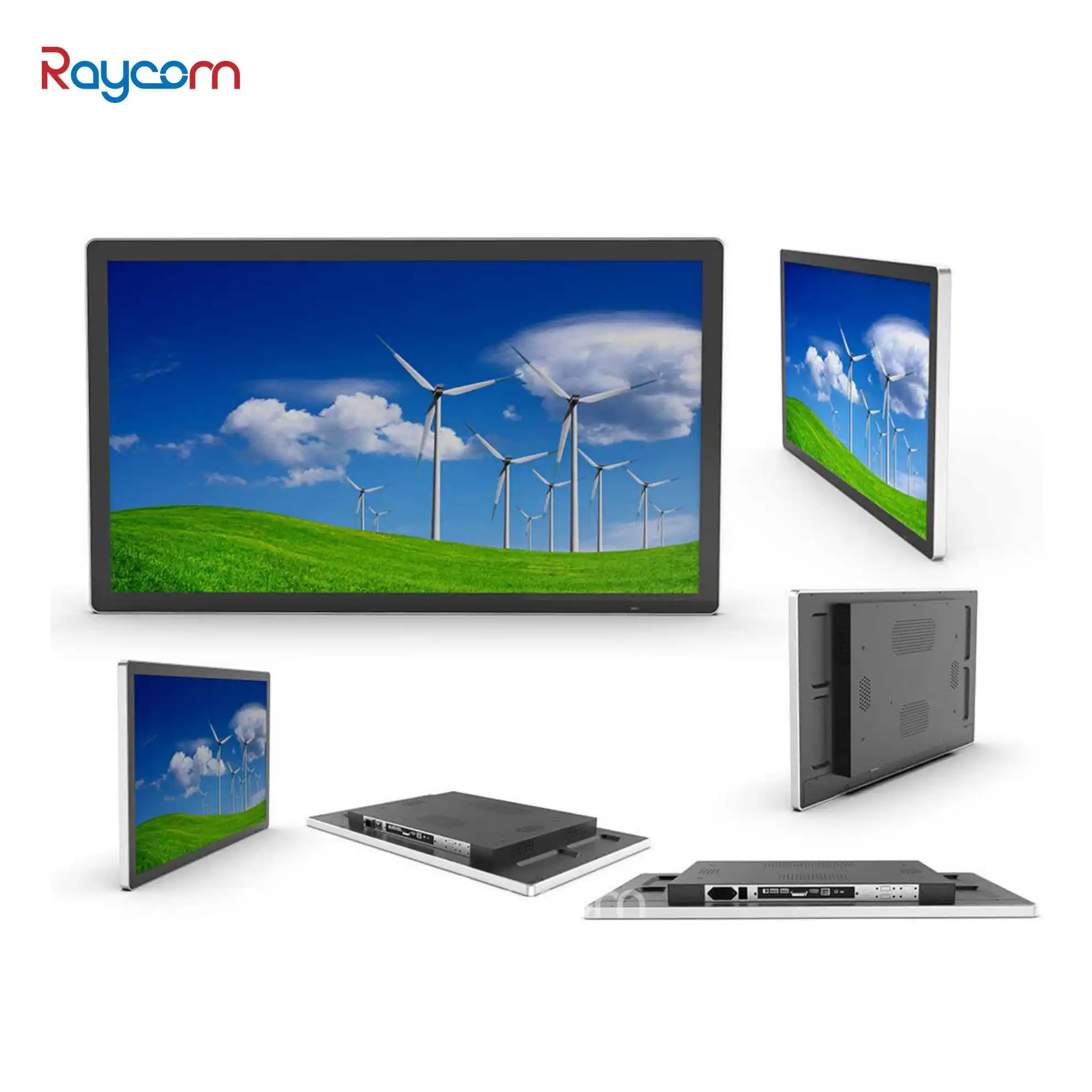 Wall Mount Android POE Tablet 10 13.3 15.6 21.5 Inch Meeting Room Booking System Display With Surrounding LED Light