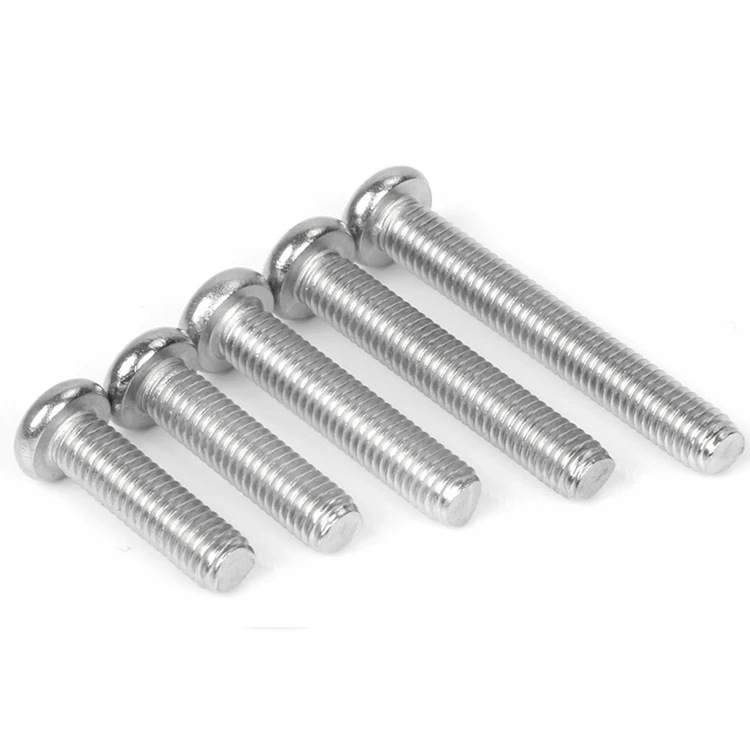 M2 M2.5 M3 M3.5 M4 M5 M6 M8 M10 304 316 Stainless Steel A2 Full Thread Phillips Pan Head Machine Screws