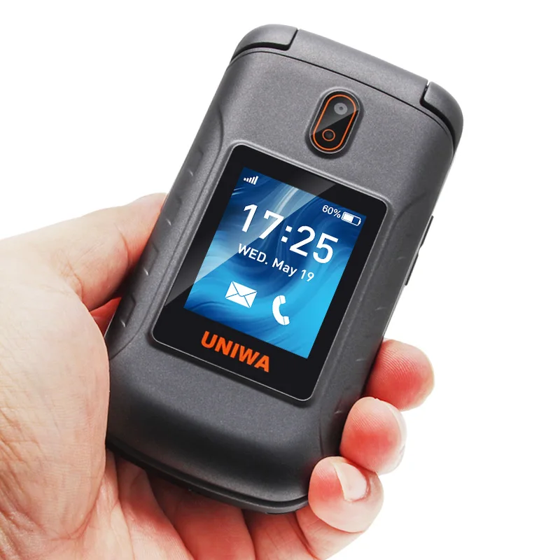 Разблокированный телефон-раскладушка UNIWA V909T, экран 2,8 дюйма, 4G LTE, с клавиатурой, сотовый телефон, сотовые телефоны