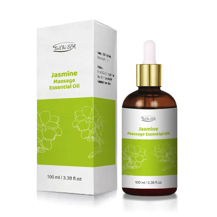 Hot New SPA Fragrances Private Label Body Oil 100ml Pure Natural Jasmine Massage Essential Oil Top Sensual And Aromatherapy