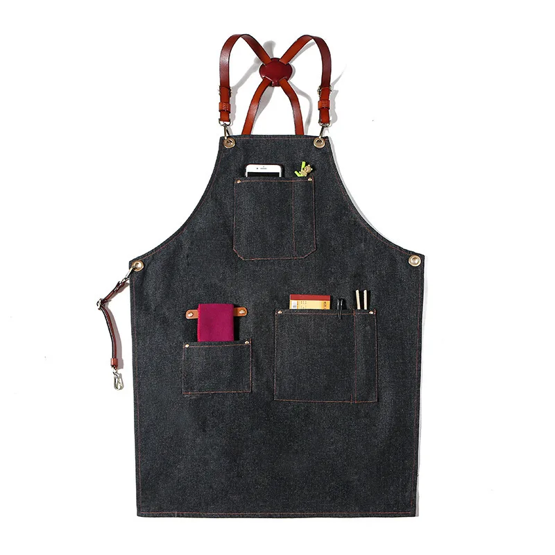 Barber Decor apron Kitchen Restaurant hairstyle coffee milk tea Florist manicure