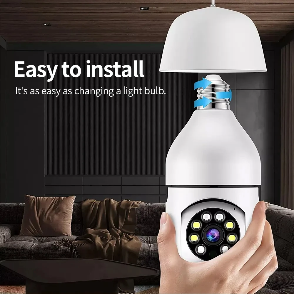 V360PRO CCTV Security 1080p Bulb Camera 360 Degree 5ghz Wireless Home Security Camera