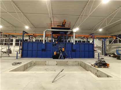 
the price of hanging chain shot blasting machine 