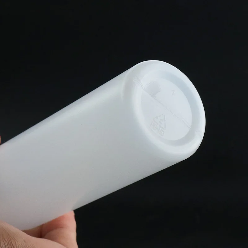 2oz 4oz 6oz 8oz 10oz 16oz 500ml Cylinder Natural Clear HDPE Plastic Soft Squeeze Bottle with  Twist Top Spout Cap