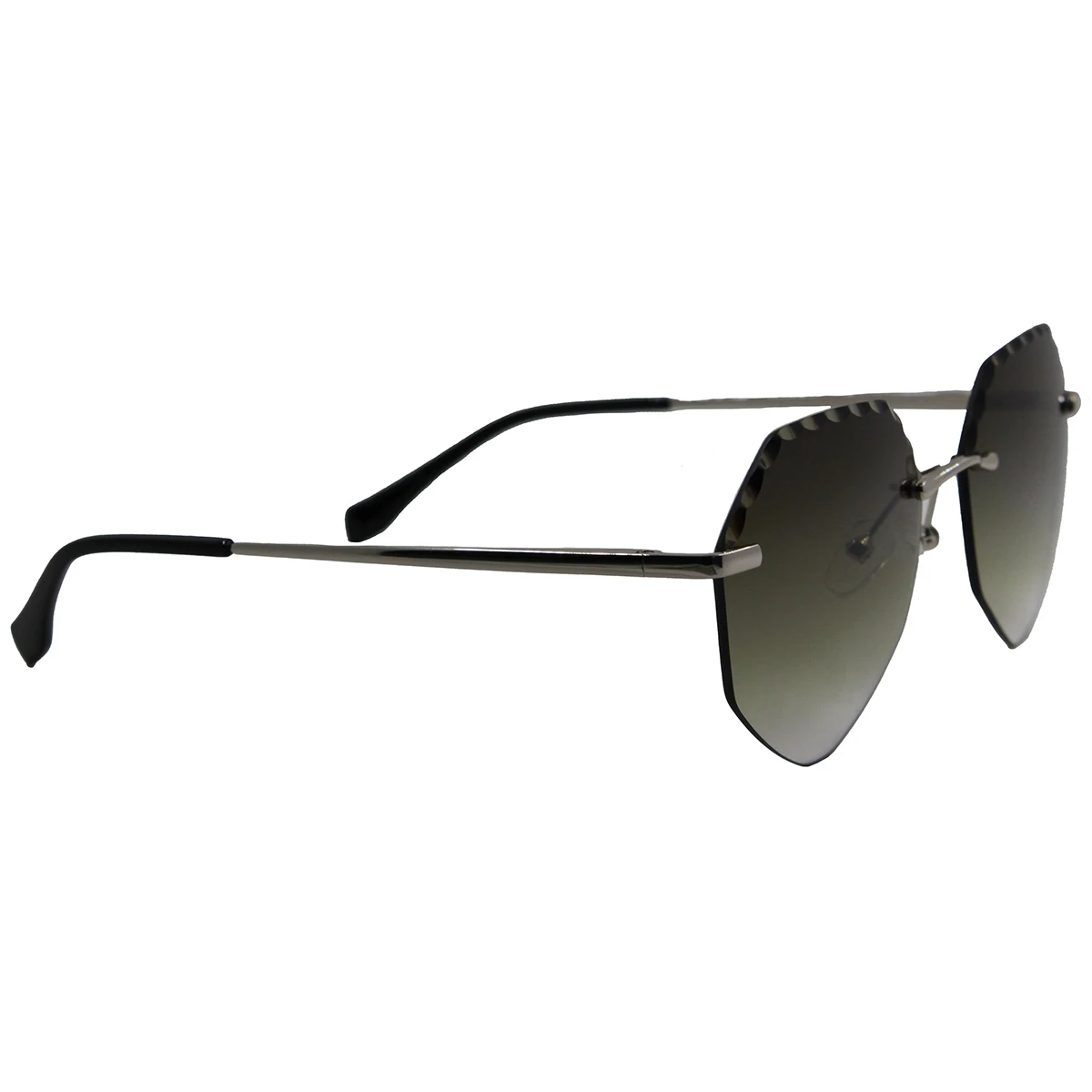 Popular women  Diamond shape Fashion Metal Sunglasses