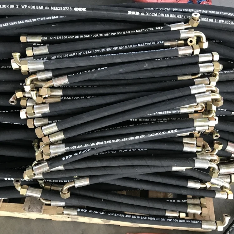 Factory Direct Sale Customized Flexible High Pressure Hydraulic Hose Oil/fuel Hoses Resistant Hydraulic Rubber Hose