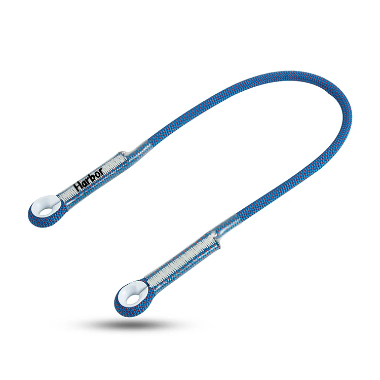 Custom Oxtail Lanyard Outdoor Equipment Mountaineering Protection Rope Lanyard Oxtail Y Type Connecting Rope Oxtail Rope