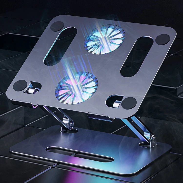 8 уровней, регулируемая Портативная подставка для ноутбука из алюминиевого сплава, эргономичная складная подставка для ноутбука с регулируемой высотой для Macbook