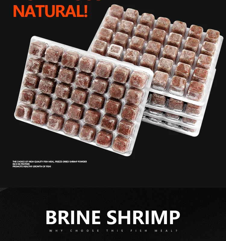 Frozen Brine Shrimp for Small Fish Tropical Fish Food