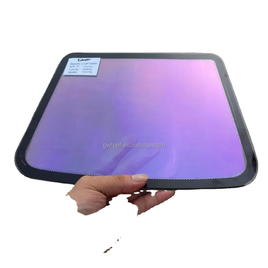 New Color Blue Purple chameleon tint auto window film Anti glare windshield 85% vlt windscreen tint chameleon film