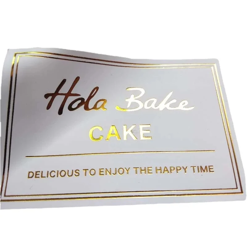 Packaging Adhesive Labels Maker Transparent Stickers Gold Foil Printing reusable Waterproof Clear Sticker Logo Custom