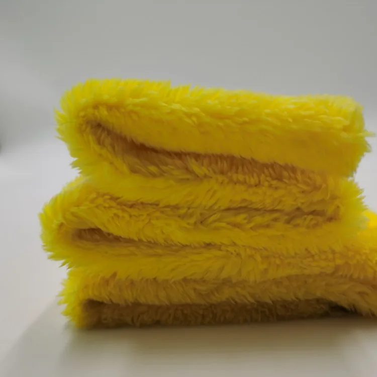 Double Side  Cloth Fabric Arctic Velvet  100% Polyester Knitting Pile Wool