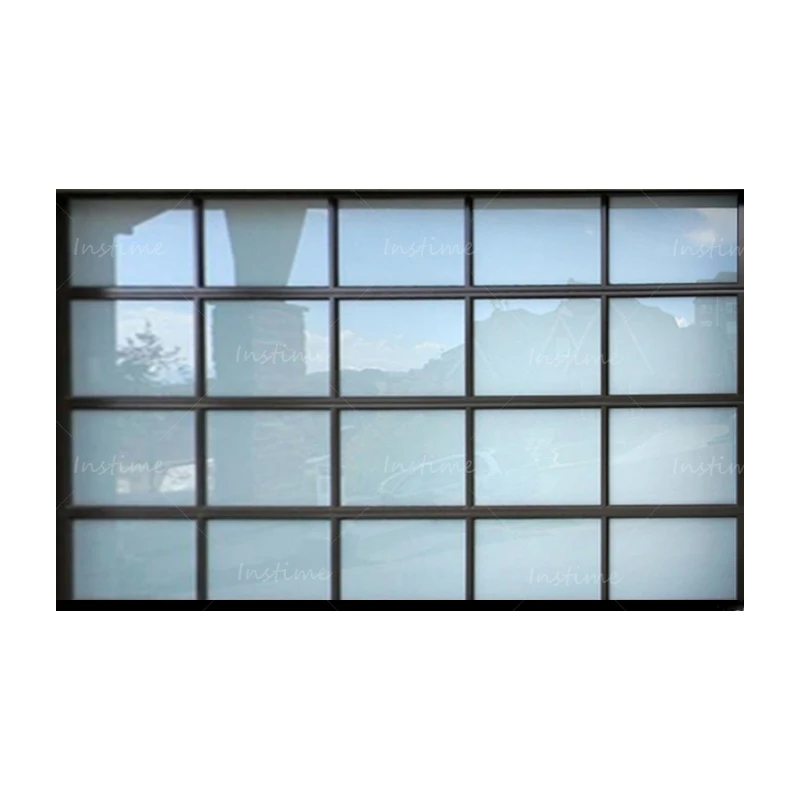 Instime Modern Design Smart Automatic Motor Lift Garage Door Double Track Aluminum Alloy Garage Doors For Villa