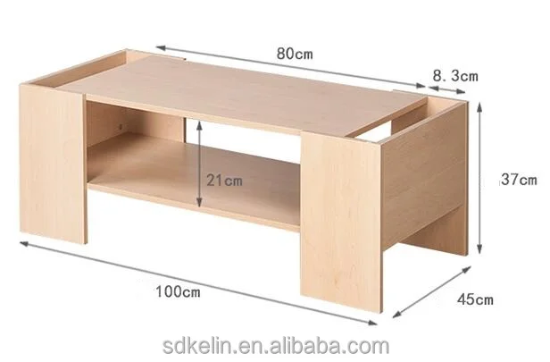 good price hot sell MDF /PB CARB P2 Grade simple wooden coffee table