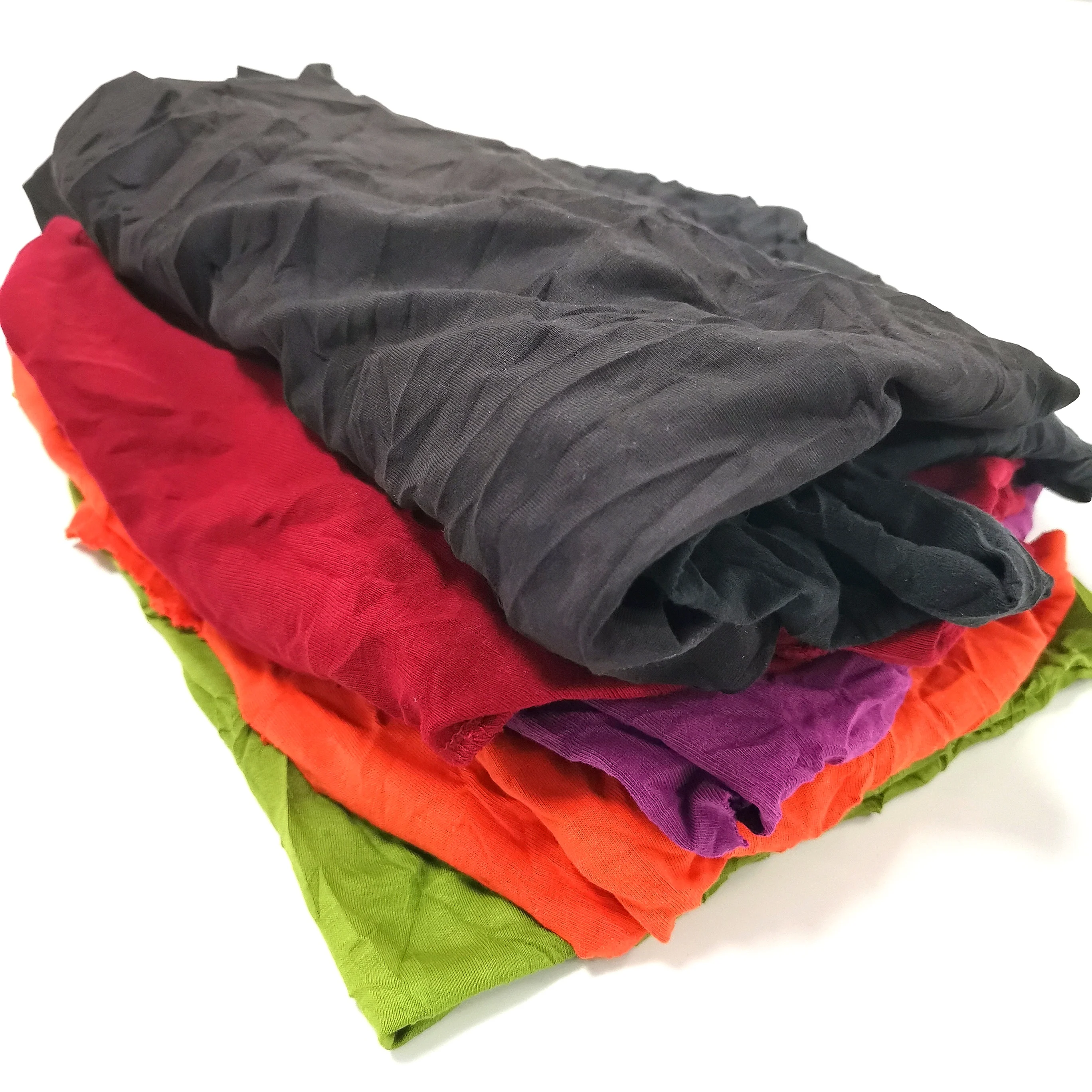 Wholesale of 10kg / 25kg assorted color cotton rags for textile industry by Chinese cotton rag  suppliers