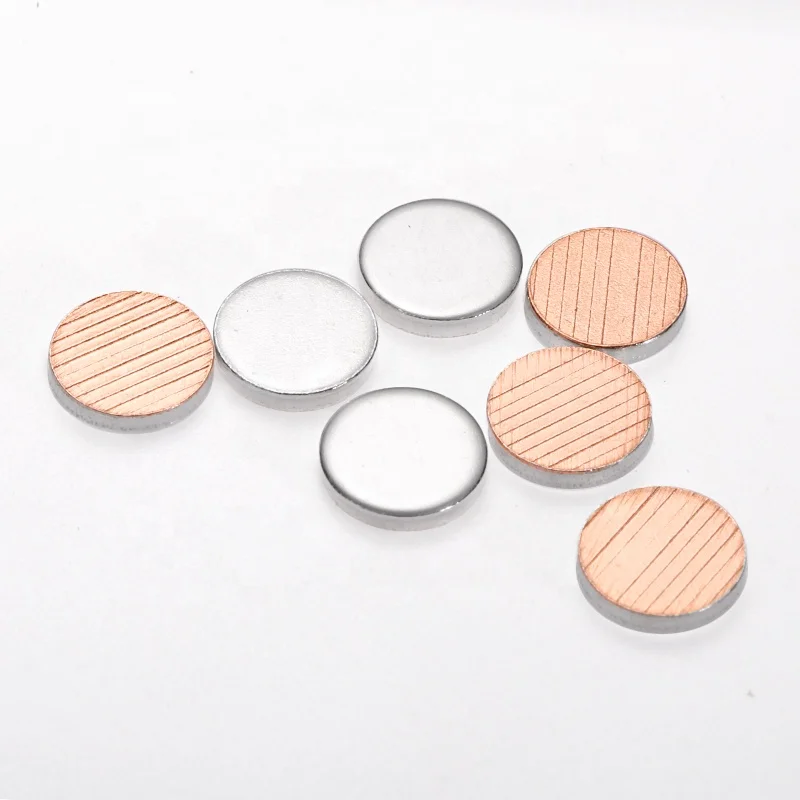 AgCdO Agsno2/Cu Electrical Contactor Condenser Battery Circuit Board Contact Point Silver contact sheet