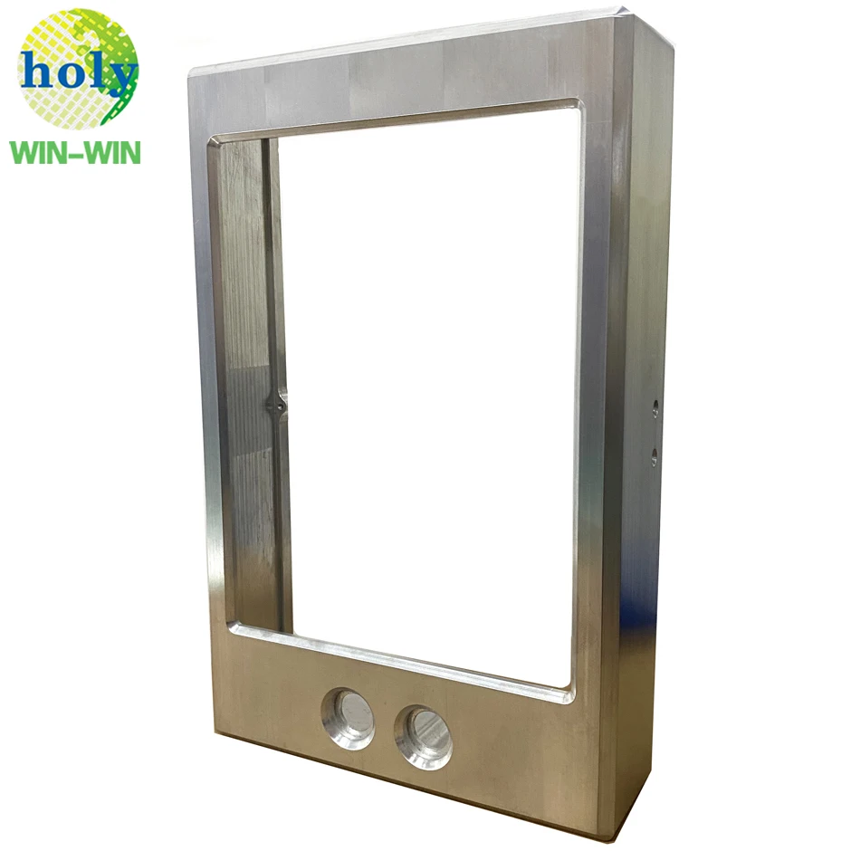 Custom Metal Aluminum Alloy LCD IP68 Submersible Front Panel Frame CNC Machined Parts Aluminum CNC Machining Precision Parts