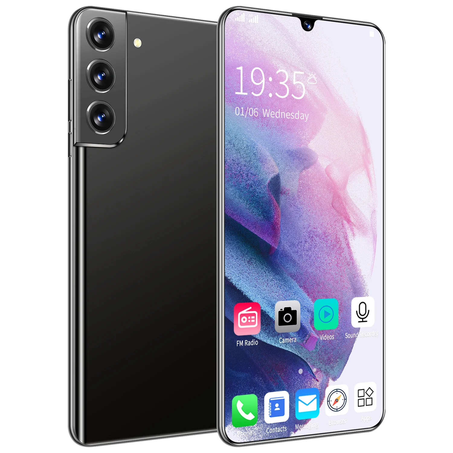 
2021 new unlocked phone S21+ 6.6 inch drop-down screen 12Ram + 512Rom Android mobile game smartphone 