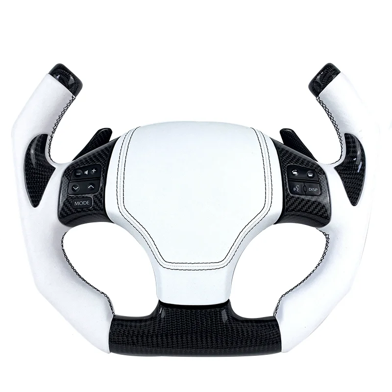 For Lexus IS IS250 IS300 ISF 2006 2005 2007 2008 Blue Metal Fragment Forged Carbon Fiber Sports Steering Wheel