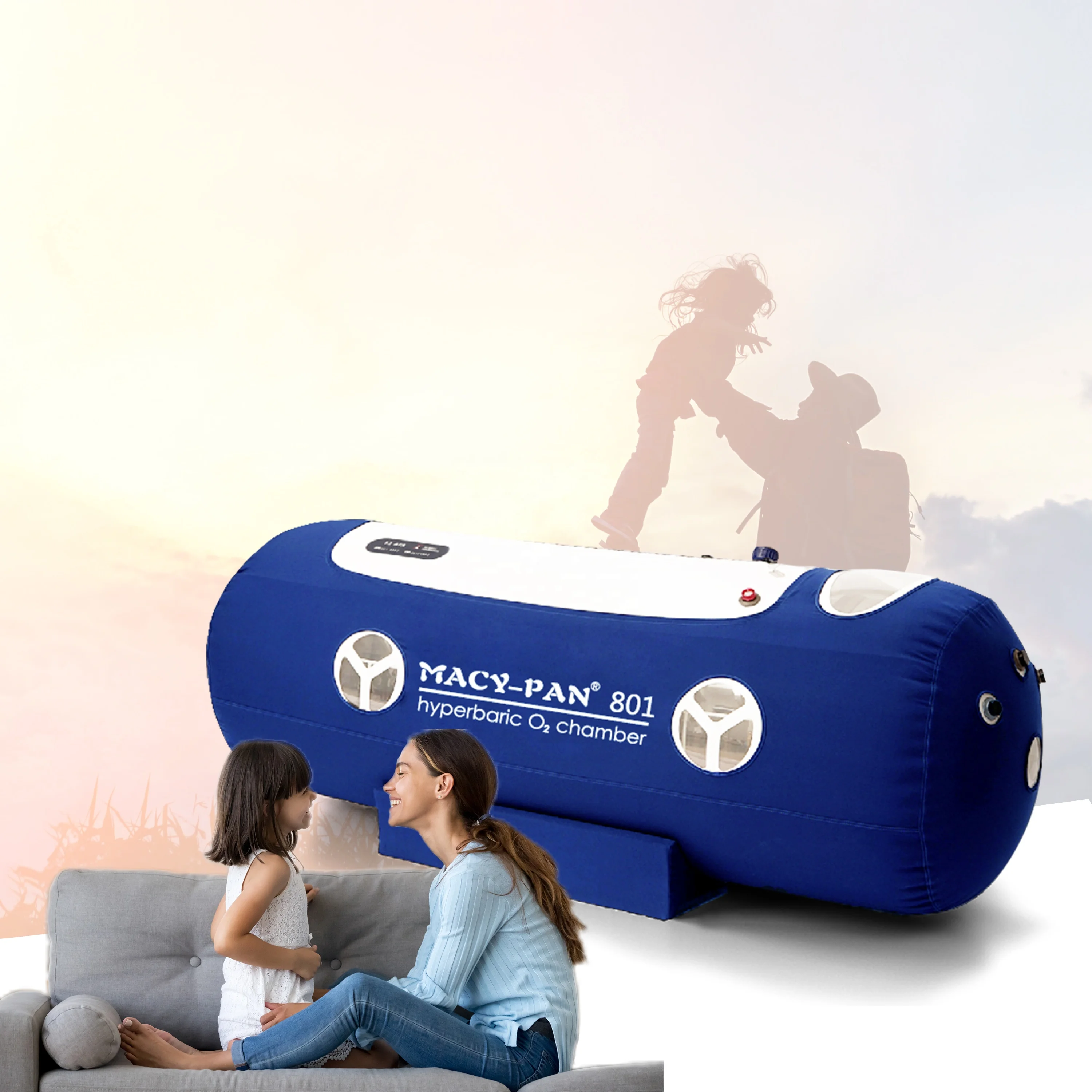 MACY PAN New 1.3ATA Hyperbaric Oxygen Chambers HBOT Portable Hyperbaric Chamber