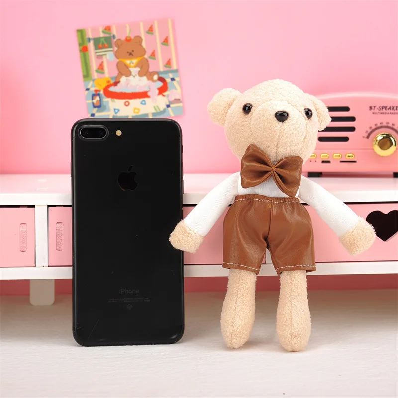 Little Bear 18cm Custom Keychain Teddy Bear Plush Toy Gift claw machine