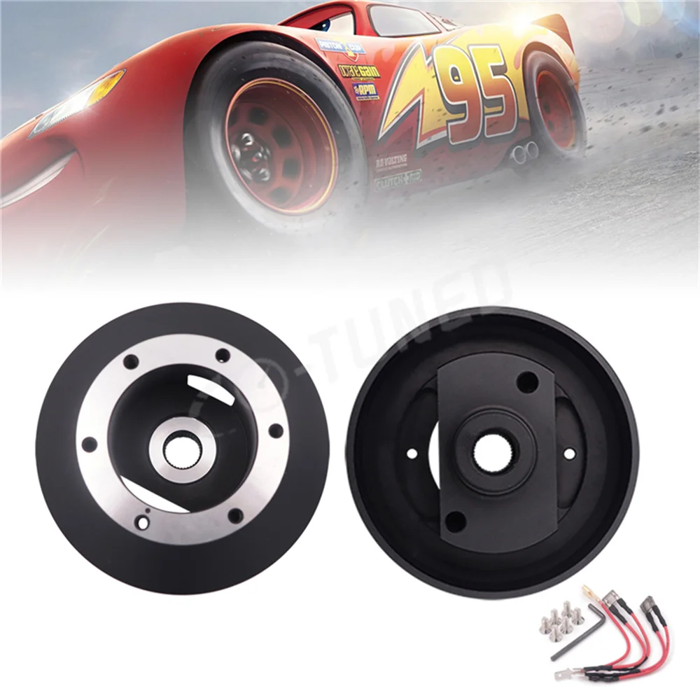 105H High Quality Aluminum With Logo Steering Wheel Hub Adapter JDM Racing Rally Quick Release For Subaru Forester/WRX ST* 08-14