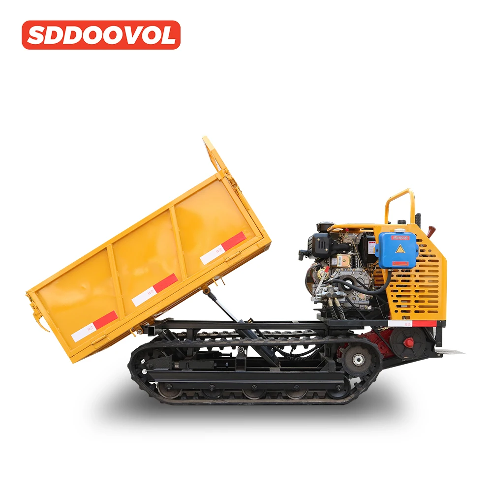 China supplier discount price 1500 kg load mini dump truck Crawler Transport Dumper Trucks with CE