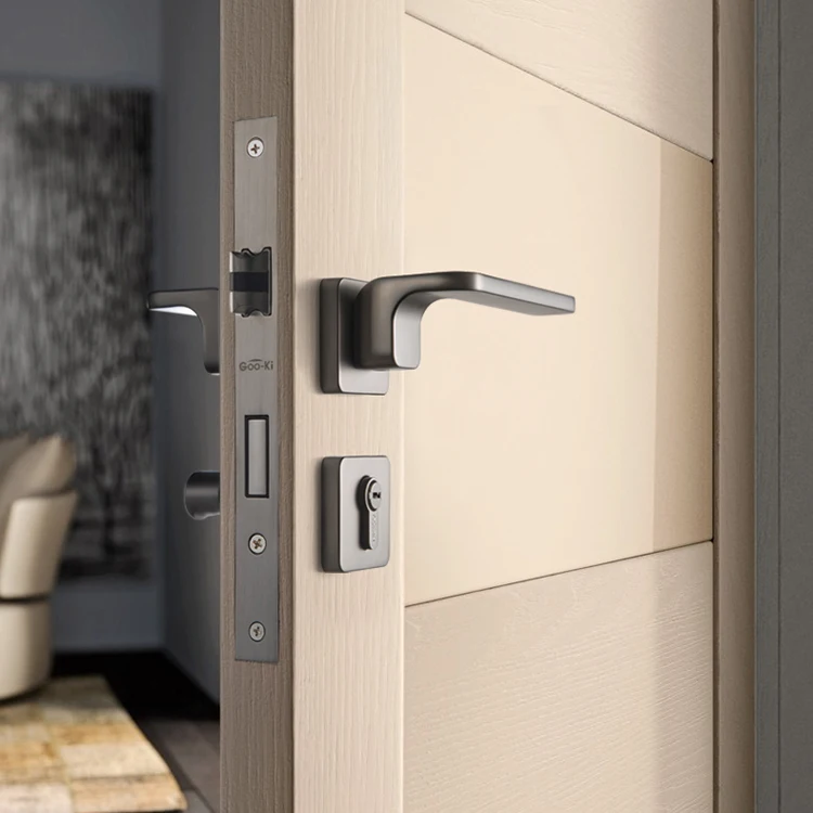 European Zinc Alloy Door Lock for Interior Doors American Anti-theft Room Safety Door Lock Set CL-0756