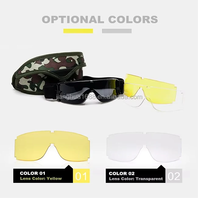 High Impact tactical sunglasses set  Tactical Bullet hunting glasses gafas tactical shooting Desert goggles