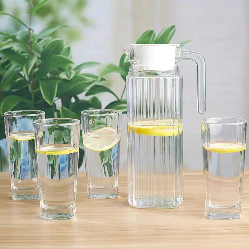 Promotional Drinking Glassware Glass Water Jug Set