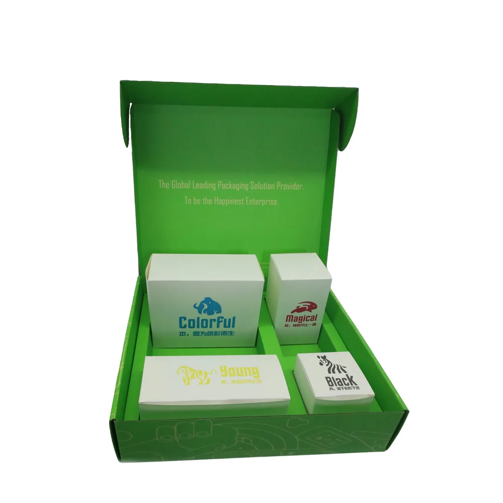 green shipping box for gifts