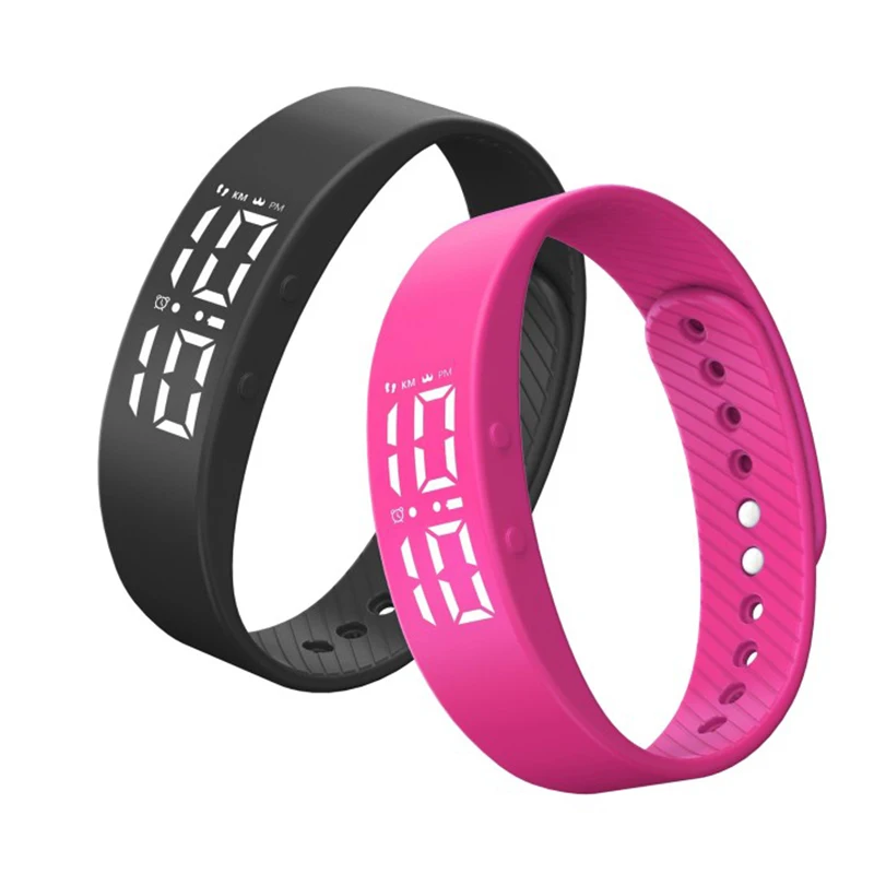 Wholesale 5Atm digital Watch Water Resistant LED Display Multi Functional Teenager 3D pedometer calorie smart bracelet