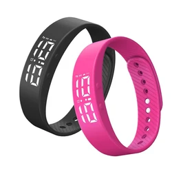 Wholesale 5Atm digital Watch Water Resistant LED Display Multi Functional Teenager 3D pedometer calorie smart bracelet