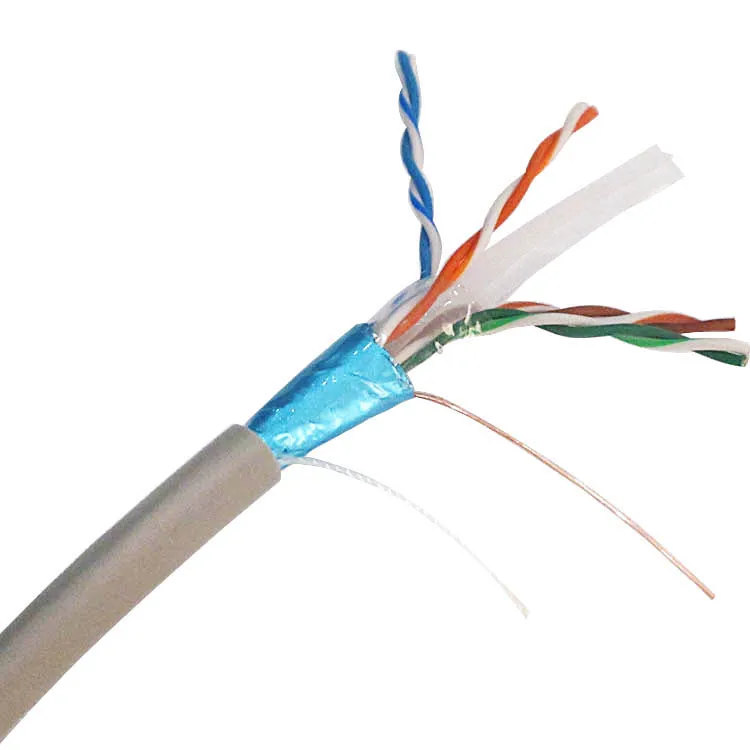4 Pairs BC CCA Conductor Shielded Network Cable Cat6 FUTP FTP 305m price