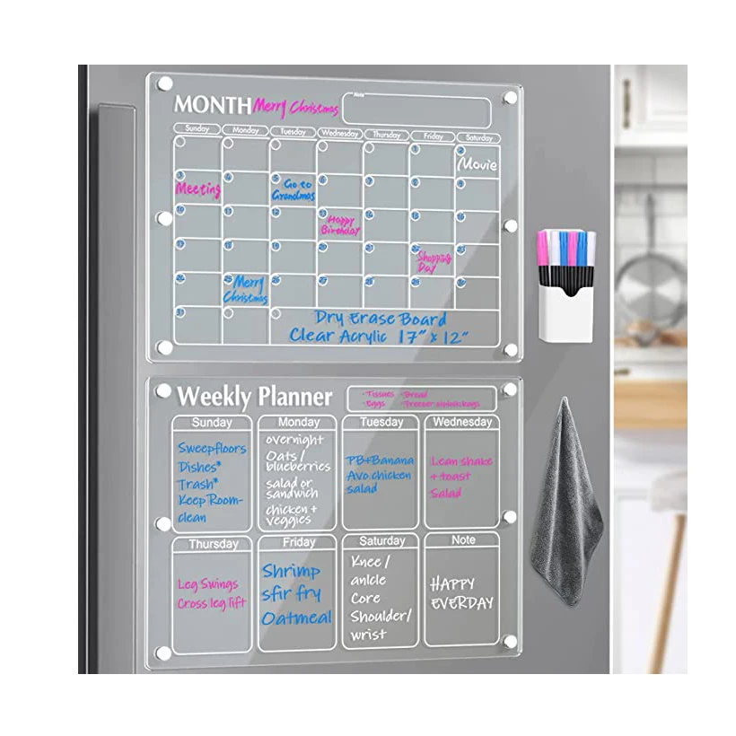 High Quality Memo Tablet Magnetic Whiteboard Acrylic Dry Erase Board For Fridge