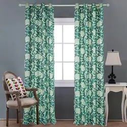 Luxury european style high quality custom blackout fabric for curtains living room with valance