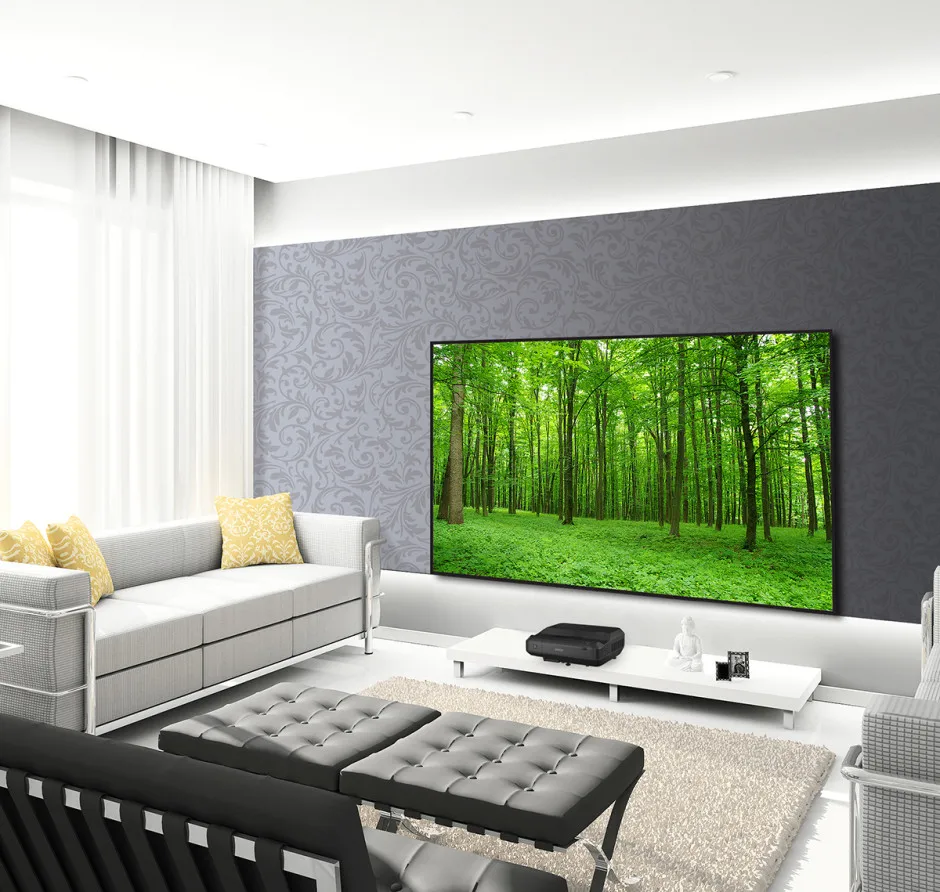 Горячая Распродажа, экран для проектора 100 дюймов 16:9 формата pet crystal fabric alr для лазерного проектора ust led /lcd /dlp/