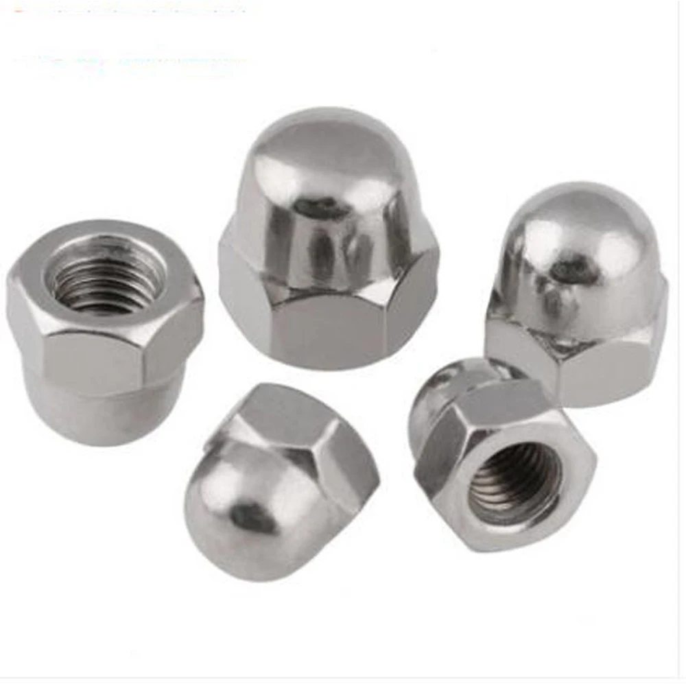 Round Head 316 Stainless Steel Cap Nut Hex Cap Acorn Nut