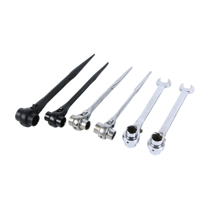 Multifunction Scaffolding Tools, Scaffold Ratchet Quick Release Ratchet Wrench Pointed Tail Spanner Wrenches (Size : 19 * 21mm)