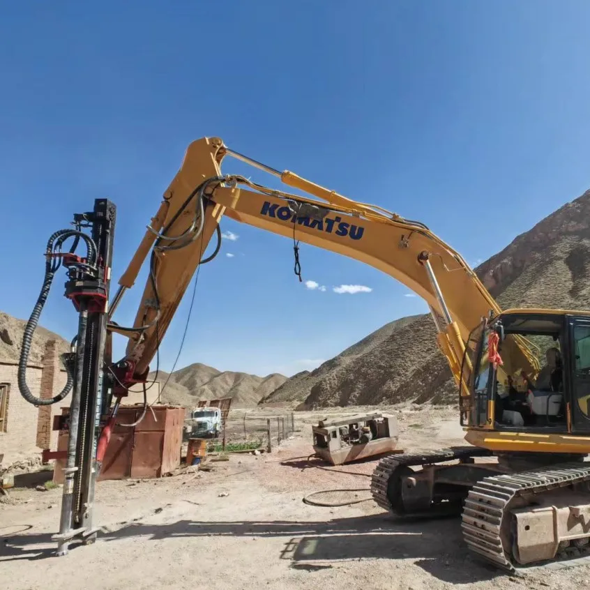 Extremely economical mine drilling rig combining with excavator,drill rig for slop bolting project,DTH drilling rig