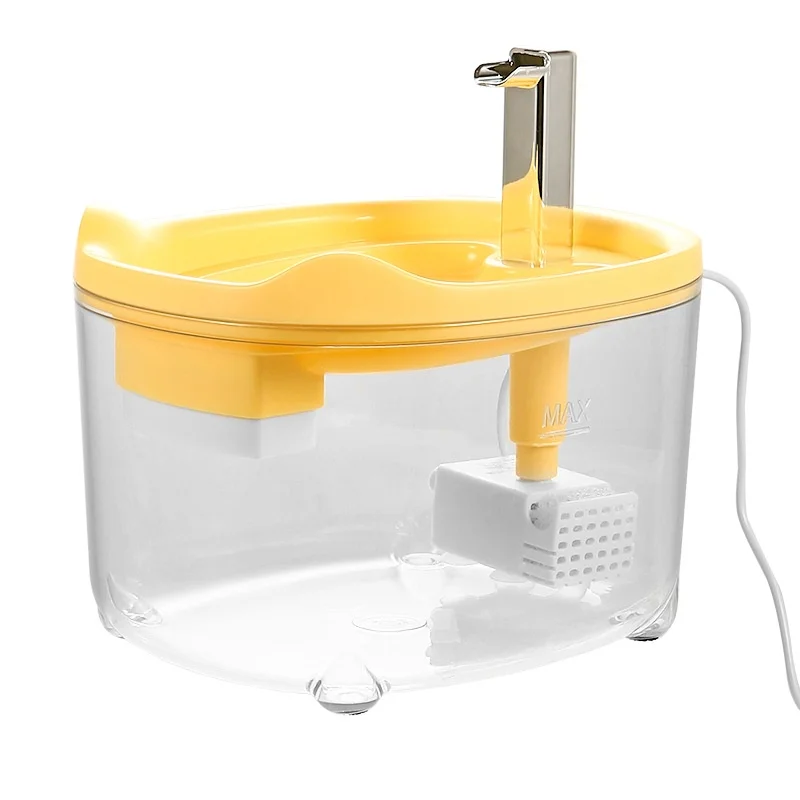 Pet Smart Anti-Black Chin Anti-Dry Boiling Water Bowl Small Steel Water Dispenser with Live Water Circulating Cat Dog Drinking