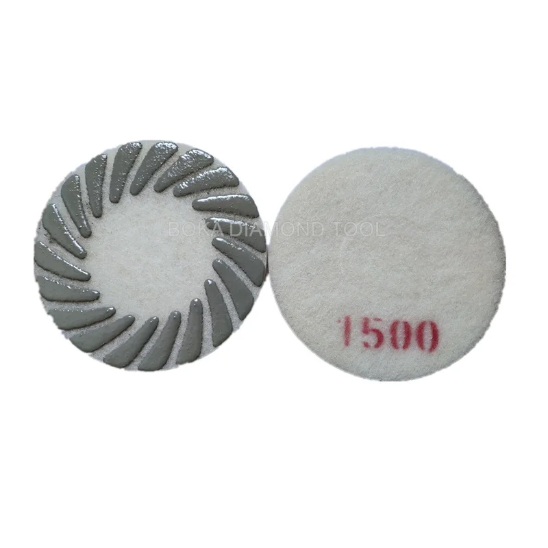 Premium Diamond Burnishing Polishing Pads With Felt For Grinding Concrete Stone Floor