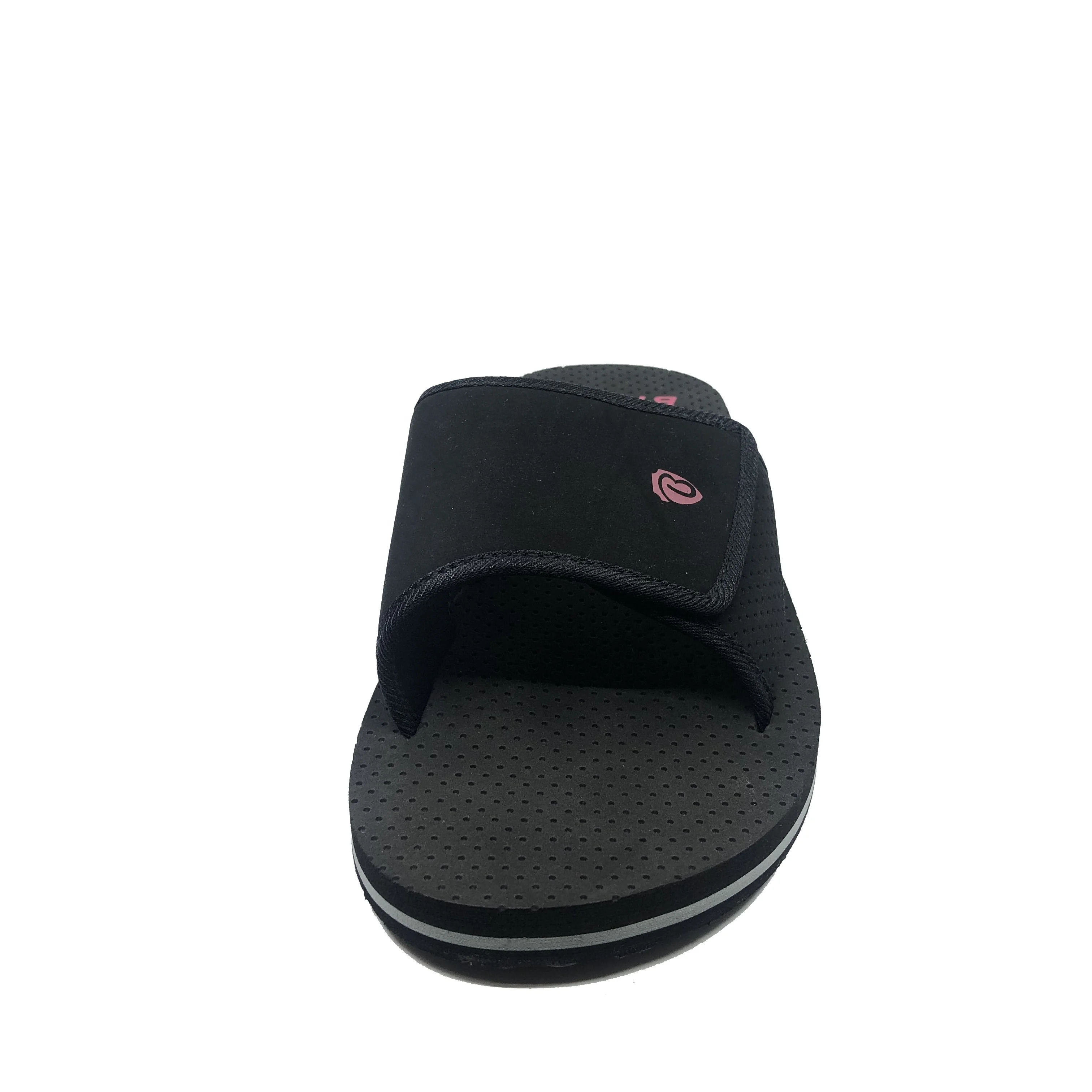 Super soft flat footwear adjustable navy upper sandals fashion shoes men slides slippers.