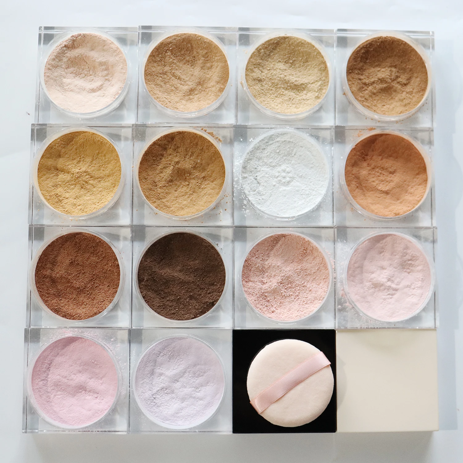 Private Label Cosmetics Face Finish Matt Custom Logo Wholesale Makeup Loose Setting Oil-Control Mineral Powder Waterproof