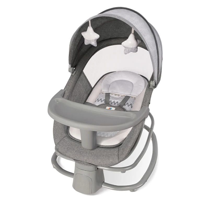 New and updated Mastela Baby Bouncer 4 In 1multi function Musical Vibrating Electric Rocking Chair With Dining Plate
