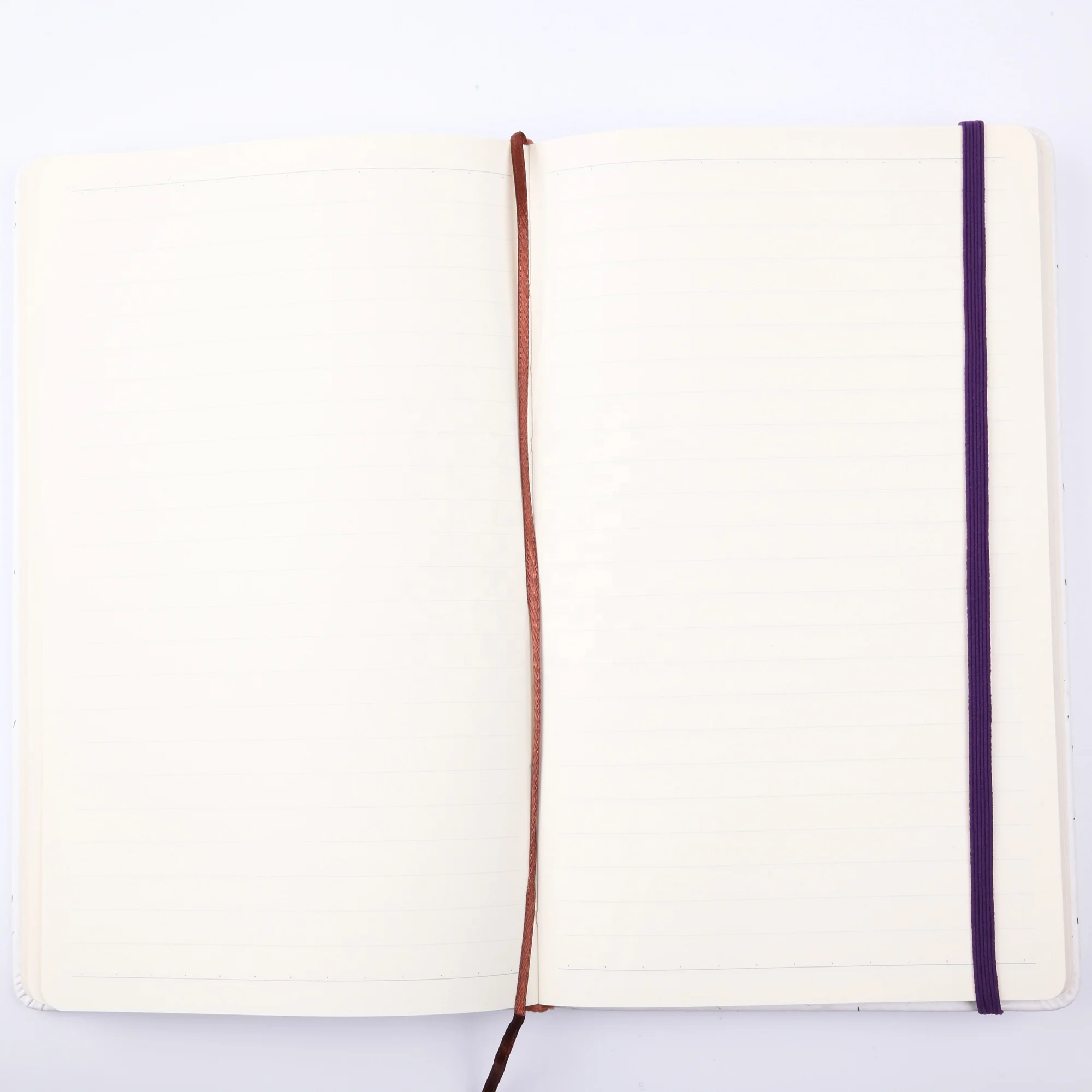 pu leather uv printing design hardcover notebook with elastic band lined pages wholesale writing journal